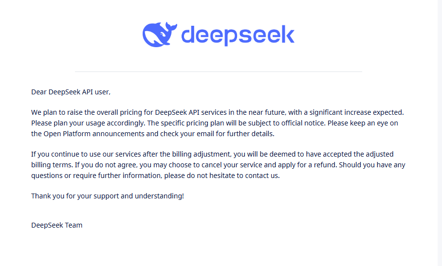 Badnews for every user of Deepseek!